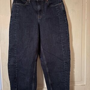 Old Navy Dark Denim Barrel Leg Jeans